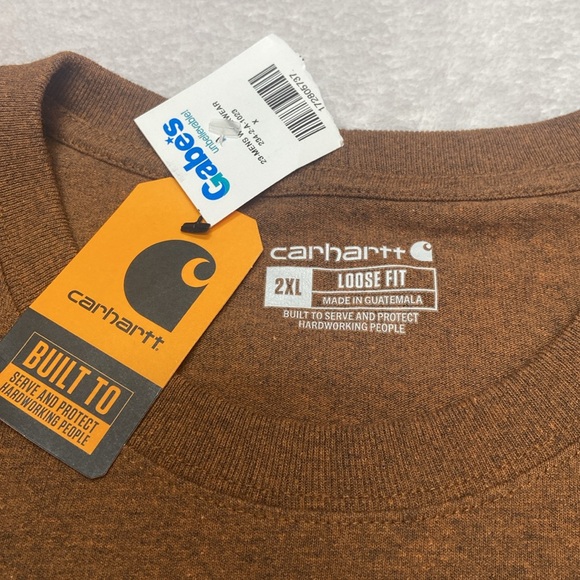 CARHARTT NWT Size 2XL Short Sleeve One Pocket T-shirt - Picture 2 of 8